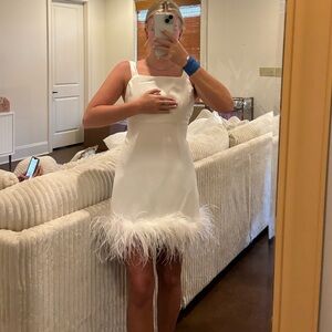 White Feather Dress